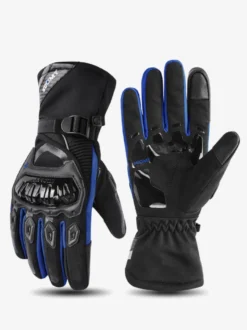 Gants De Moto Vélo Randonnée Hommes Imperméables Coupe-Vent Écran Tactile Anti-Glissant