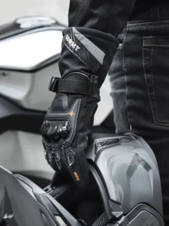 Gants De Moto Vélo Randonnée Hommes Imperméables Coupe-Vent Écran Tactile Anti-Glissant