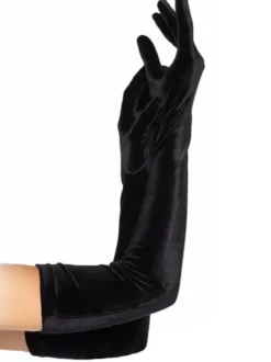 Gants Femme en Velours Unicolore
