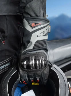 Gants Gris Moto Hommes Imperméables Coupe-Vent Course Vélo Escalade Randonnée