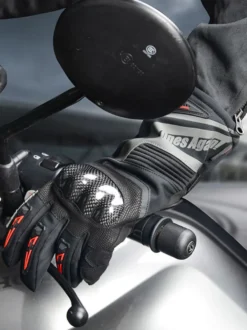 Gants Gris Moto Hommes Imperméables Coupe-Vent Course Vélo Escalade Randonnée