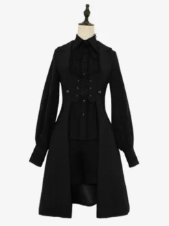 Gilet Gothique Lolita Manteaux Bordeaux Top Prince Lolita