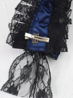 Gothic Lolita Coiffe Dentelle Bow Lolita Bandeau Déguisements Halloween