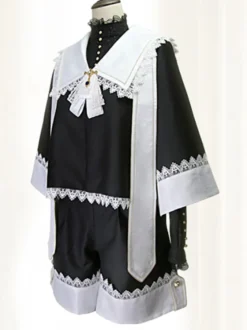 Gothique Lolita Manteaux Noir Dentelle Printemps Lolita Vintage
