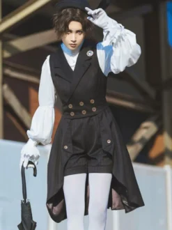 Gothique Lolita Manteaux Noir Vintage Été Lolita