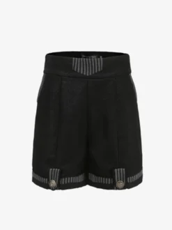 Gothique Pantalon Lolita Bloomers Short Lolita Droit Noir