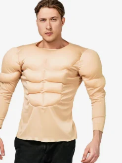 Halloween adulte muscle porter un T-shirt homme musclé