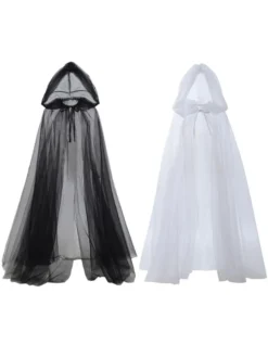 Halloween Cape de mariée Vampire Princesse Robe Sorcière Cosplay Mascarade Costume