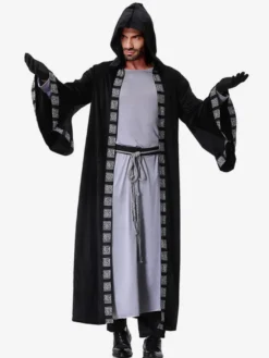 Halloween Carnaval Costume Vampire Sorcier Mascarade Adultes Performance Halloween