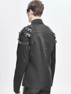Halloween Chemises tendance à manches longues pour hommes Cyberpunk Dark Raglan