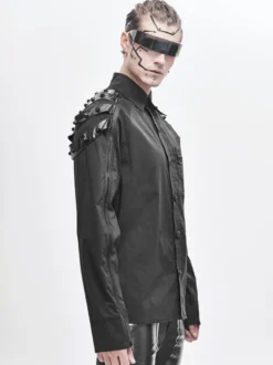 Halloween Chemises tendance à manches longues pour hommes Cyberpunk Dark Raglan