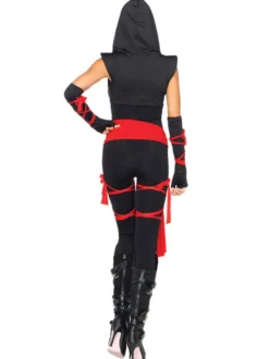 Halloween Costume Noir Ninja Japonais femmes Sexy Cosplay Déguisement Halloween