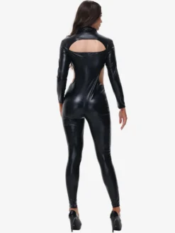 Halloween Costumes de diable pour femmes noires ensemble de combinaison sexy costumes de vacances