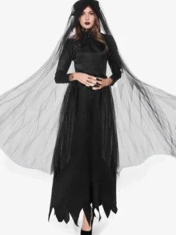 Halloween Costumes d'Halloween pour femmes Costume de mariée Vampire Costume de scène de spectacle pour femmes adultes