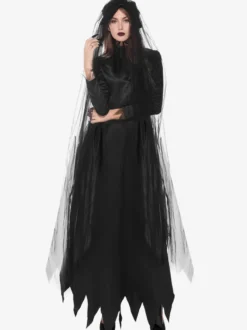 Halloween Costumes d'Halloween pour femmes Costume de mariée Vampire Costume de scène de spectacle pour femmes adultes