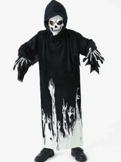 Halloween Costumes d'Halloween pour enfants Ensemble de polyester noir pour Halloween Vêtements pour enfants