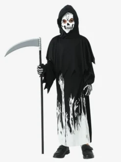 Halloween Costumes d'Halloween pour enfants Ensemble de polyester noir pour Halloween Vêtements pour enfants