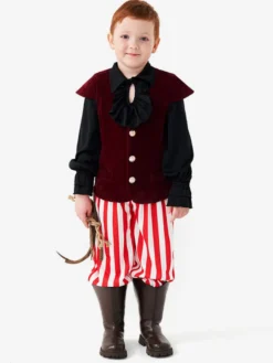 Halloween Costumes d'Halloween pour enfants Ensemble de polyester marron café pour Halloween Chemise et pantalon pour enfants