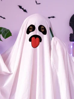 Halloween Costumes d'Halloween pour enfants Ensemble de polyester d'Halloween rose Cape pour enfants
