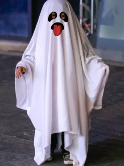 Halloween Costumes d'Halloween pour enfants Ensemble de polyester d'Halloween rose Cape pour enfants