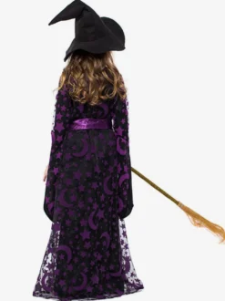 Halloween Costume Sorcière Enfants Robes Ensemble Déguisements Halloween Robe de Princesse Fille