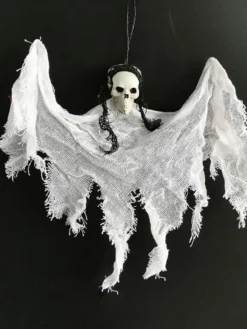 Halloween Décorations effrayantes d'Halloween Décorations murales en fibre de polyester crâne blanc