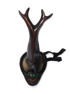 Halloween Décorations effrayantes d'Halloween pour les décorations de vacances de chapeaux de diable en fibre de polyester gris clair pour adultes