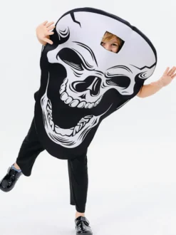 Halloween Déguisement d'Halloween pour enfants Haut en polyester noir pour enfants