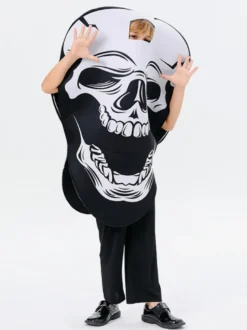 Halloween Déguisement d'Halloween pour enfants Haut en polyester noir pour enfants