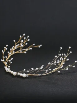 Headpiece Wedding Headwear Perle Métal Accessoires de cheveux de mariée