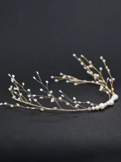Headpiece Wedding Headwear Perle Métal Accessoires de cheveux de mariée