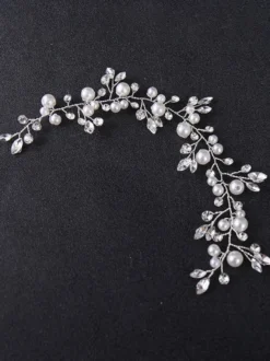 Headpiece Wedding Headwear Perle Strass Accessoires De Cheveux Pour La Mariée