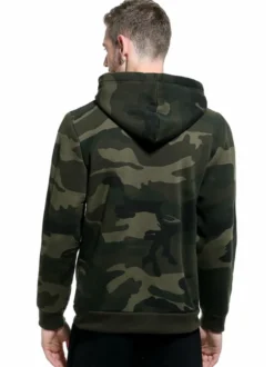 Hommes Sweats à capuche à capuche à manches longues Camouflage Polyester Sweat-shirt occasionnel
