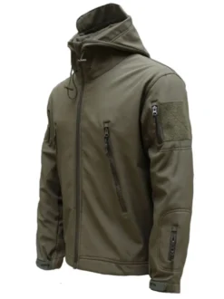 Hommes Vestes À Capuche Chic Deep Grey Black Amazing Jacket