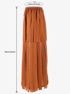 Jambières À Franges Marron Femme Accessoire Rétro Vintage Déguisement