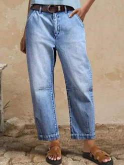 Jean clair taille haute court