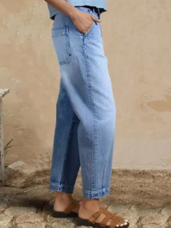 Jean clair taille haute court