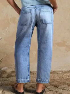 Jean clair taille haute court