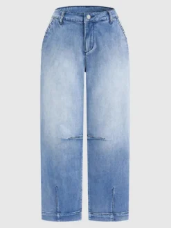 Jean clair taille haute court
