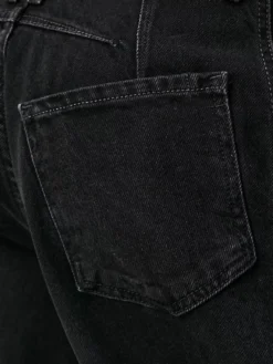 Jean Horseshoe Barrel pour femme - Pantalon en denim délavé ample à jambes larges et coutures incurvées - Streetwear printemps 2026