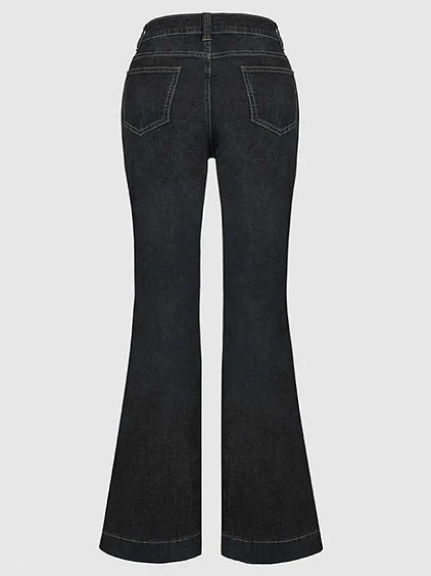 Jeans Pantalon Pour Femme Charmant Polyester