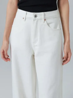 Jeans pour femmes bas amples denim décontracté