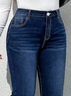 Jeans pour femmes bas en denim modernes et décontractés jeans décontractés pour tous les jours