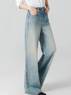 Jeans pour femmes bas larges et élégants