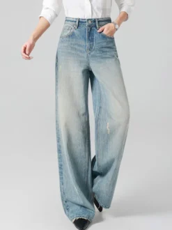 Jeans pour femmes bas larges et élégants