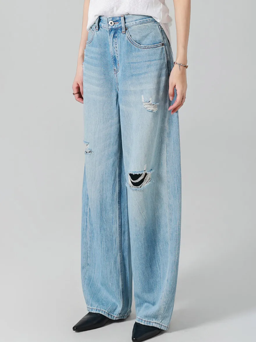Jeans pour femmes bas sexy et décontractés taille haute