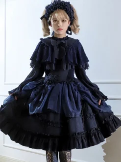 Jupe Lolita Gothique Arcs Noirs Volants Jupes Lolita