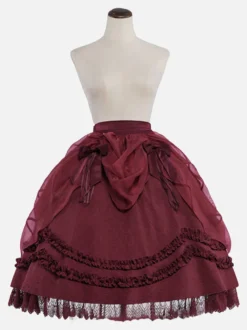 Jupe Lolita Gothique Arcs Noirs Volants Jupes Lolita