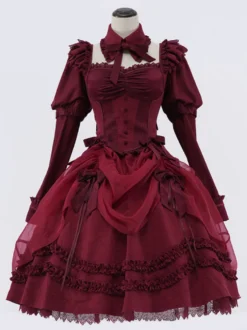 Jupe Lolita Gothique Arcs Noirs Volants Jupes Lolita