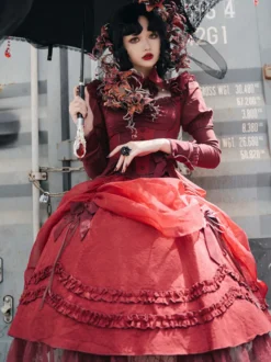 Jupe Lolita Gothique Arcs Noirs Volants Jupes Lolita